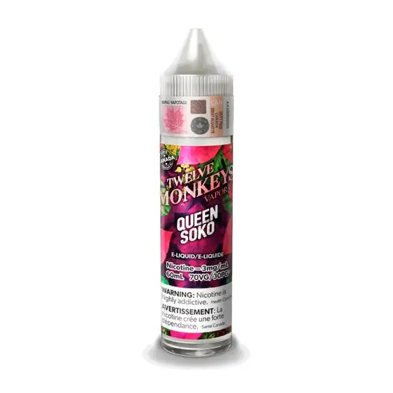 Twelve Monkeys E Juice 10mg Queen Soko